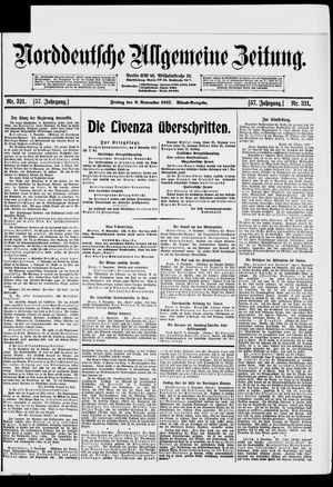 Norddeutsche allgemeine Zeitung vom 09.11.1917