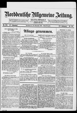 Norddeutsche allgemeine Zeitung vom 10.11.1917