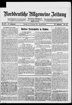 Norddeutsche allgemeine Zeitung vom 13.11.1917