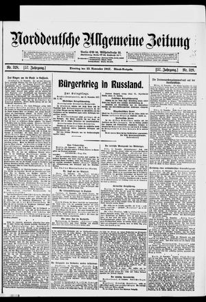 Norddeutsche allgemeine Zeitung vom 13.11.1917