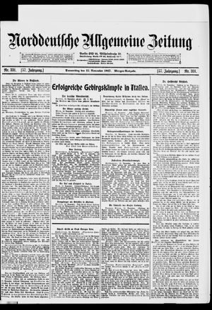 Norddeutsche allgemeine Zeitung vom 15.11.1917