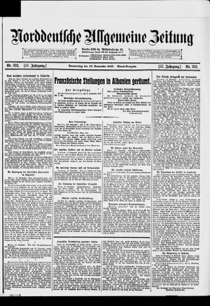 Norddeutsche allgemeine Zeitung vom 15.11.1917