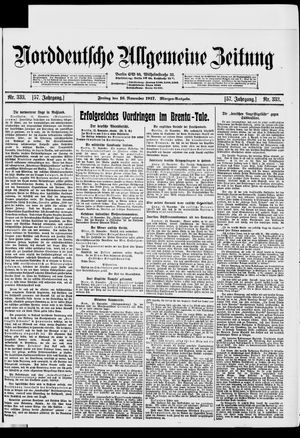 Norddeutsche allgemeine Zeitung vom 16.11.1917