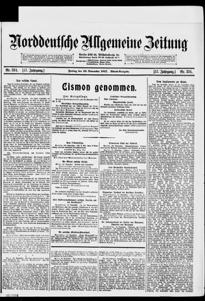 Norddeutsche allgemeine Zeitung vom 16.11.1917