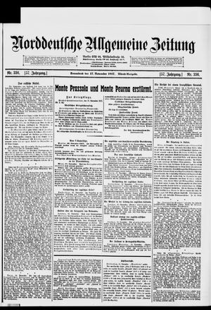 Norddeutsche allgemeine Zeitung vom 17.11.1917