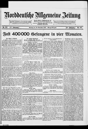 Norddeutsche allgemeine Zeitung vom 18.11.1917