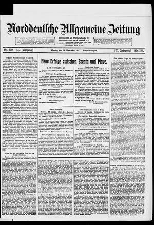 Norddeutsche allgemeine Zeitung vom 19.11.1917