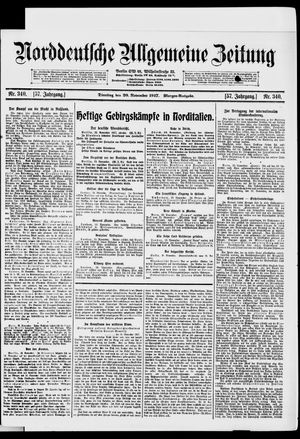 Norddeutsche allgemeine Zeitung vom 20.11.1917