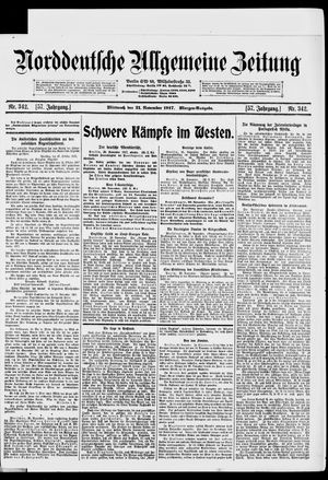 Norddeutsche allgemeine Zeitung vom 21.11.1917