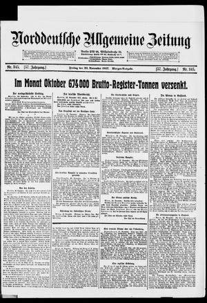 Norddeutsche allgemeine Zeitung vom 23.11.1917