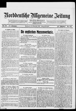 Norddeutsche allgemeine Zeitung vom 25.11.1917