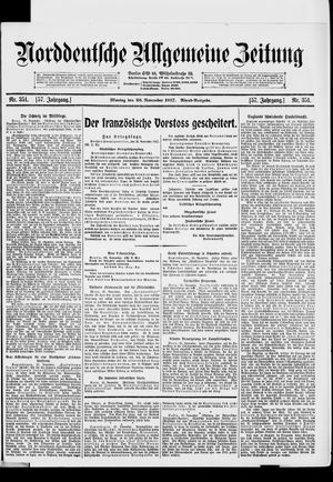 Norddeutsche allgemeine Zeitung on Nov 26, 1917