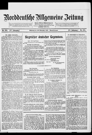 Norddeutsche allgemeine Zeitung vom 28.11.1917
