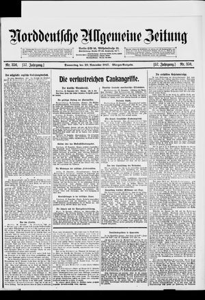 Norddeutsche allgemeine Zeitung on Nov 29, 1917