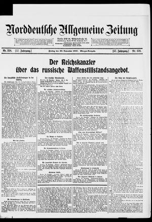 Norddeutsche allgemeine Zeitung vom 30.11.1917