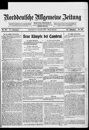 Norddeutsche allgemeine Zeitung vom 01.12.1917