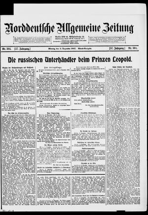 Norddeutsche allgemeine Zeitung on Dec 3, 1917