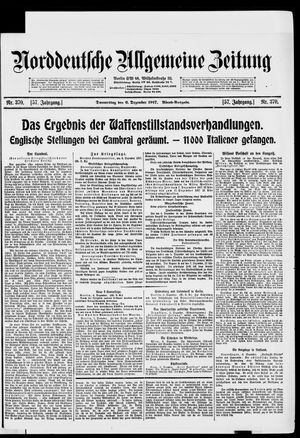 Norddeutsche allgemeine Zeitung vom 06.12.1917