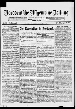 Norddeutsche allgemeine Zeitung vom 10.12.1917