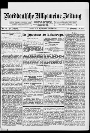 Norddeutsche allgemeine Zeitung vom 11.12.1917