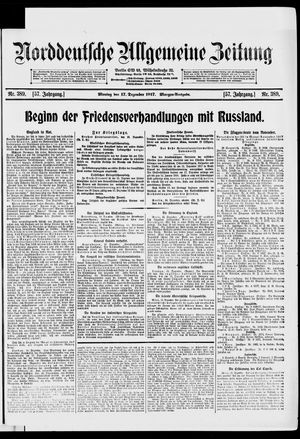 Norddeutsche allgemeine Zeitung vom 17.12.1917
