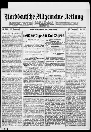 Norddeutsche allgemeine Zeitung vom 17.12.1917