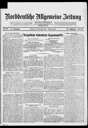 Norddeutsche allgemeine Zeitung vom 21.12.1917