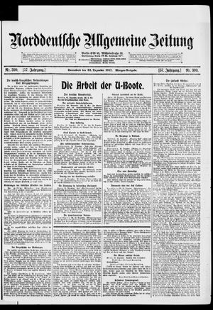 Norddeutsche allgemeine Zeitung vom 22.12.1917