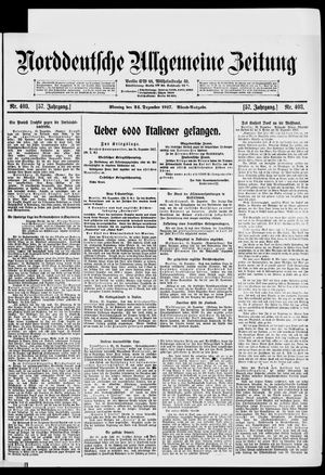 Norddeutsche allgemeine Zeitung vom 24.12.1917
