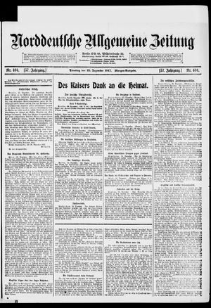 Norddeutsche allgemeine Zeitung vom 25.12.1917