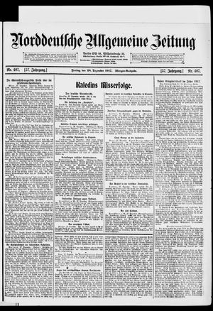 Norddeutsche allgemeine Zeitung vom 28.12.1917