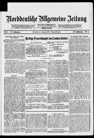 Norddeutsche allgemeine Zeitung on Jan 2, 1918