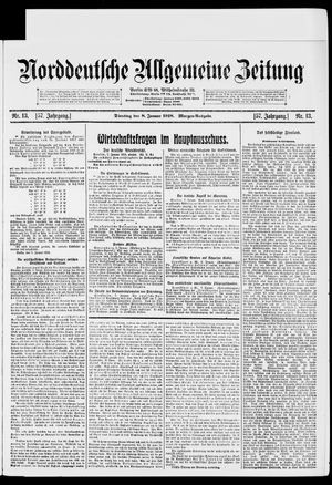Norddeutsche allgemeine Zeitung vom 08.01.1918