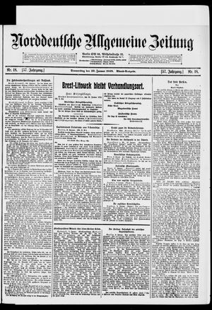 Norddeutsche allgemeine Zeitung on Jan 10, 1918