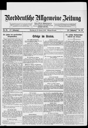 Norddeutsche allgemeine Zeitung on Jan 15, 1918