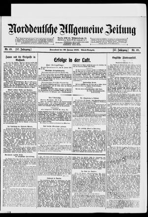 Norddeutsche allgemeine Zeitung on Jan 26, 1918