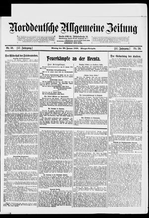 Norddeutsche allgemeine Zeitung vom 28.01.1918