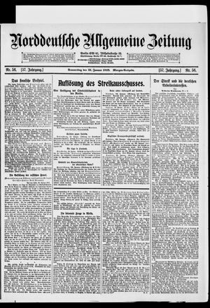 Norddeutsche allgemeine Zeitung vom 31.01.1918