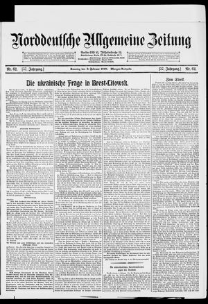 Norddeutsche allgemeine Zeitung vom 03.02.1918