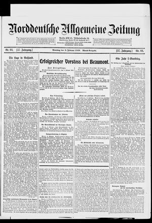 Norddeutsche allgemeine Zeitung vom 05.02.1918
