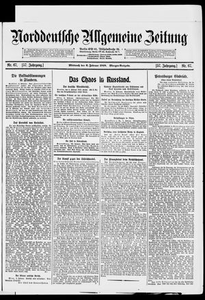 Norddeutsche allgemeine Zeitung vom 06.02.1918