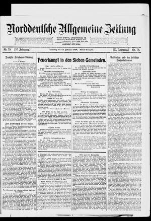Norddeutsche allgemeine Zeitung vom 12.02.1918