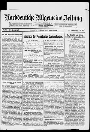 Norddeutsche allgemeine Zeitung vom 16.02.1918
