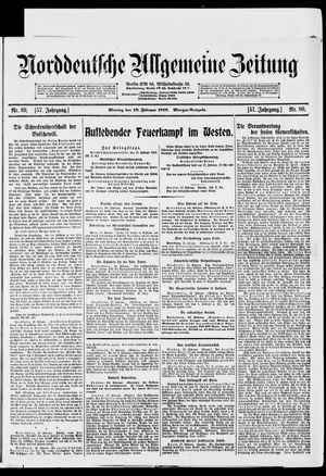 Norddeutsche allgemeine Zeitung vom 18.02.1918