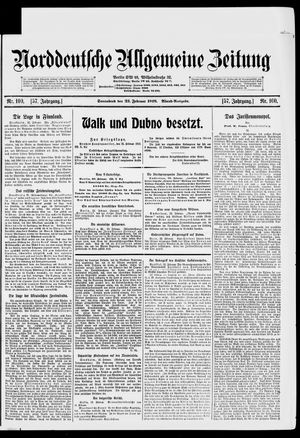 Norddeutsche allgemeine Zeitung vom 23.02.1918