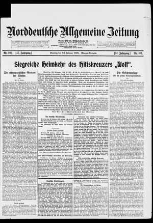 Norddeutsche allgemeine Zeitung on Feb 24, 1918