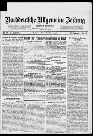 Norddeutsche allgemeine Zeitung vom 01.03.1918