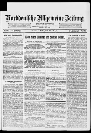 Norddeutsche allgemeine Zeitung vom 02.03.1918