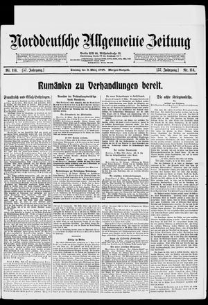 Norddeutsche allgemeine Zeitung vom 03.03.1918