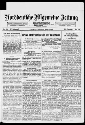 Norddeutsche allgemeine Zeitung vom 05.03.1918